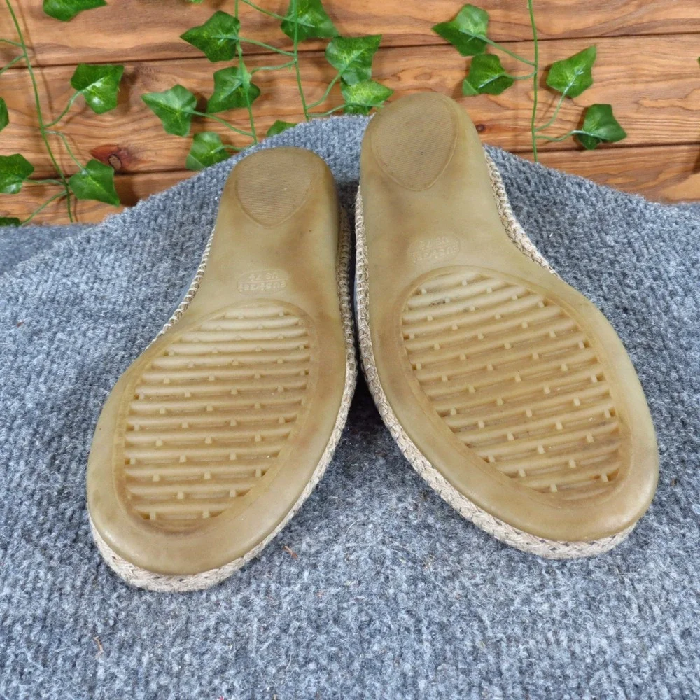 The Flexx Espadrille Women Casual Shoe Size‎ 7.5 Everyday Comfort Blue Leather